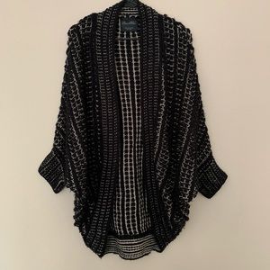 Zara Knitted Draped Batwing Sleeve Cardigan